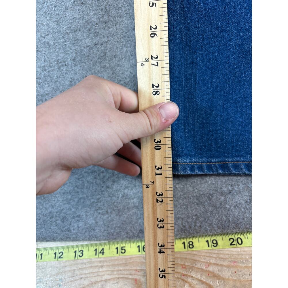 VTG 70s Levis Orange Tab Jeans Mens 30x32 Blue Straight Baggy Retro Streetwear - Picture 7 of 9